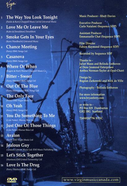 Bryan Ferry : Live In Paris (DVD-V, RE, NTSC)