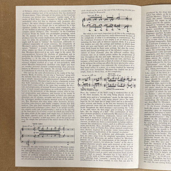Olivier Messiaen, Jocy de Oliveira : Catalogue D'Oiseaux (4xLP, Red + Box)