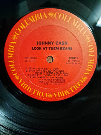 Johnny Cash : Look At Them Beans (LP, Album, Ter)