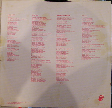 Peter Tosh : Bush Doctor (LP, Album, Pre)