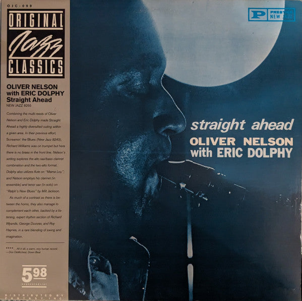 Oliver Nelson With Eric Dolphy : Straight Ahead (LP, Album, RE)