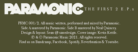 Paramonic : The First 2 E.P.s (Cass, Comp, Ltd, C46)