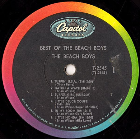 The Beach Boys : Best Of The Beach Boys - Vol. 1 (LP, Comp, Mono, Scr)