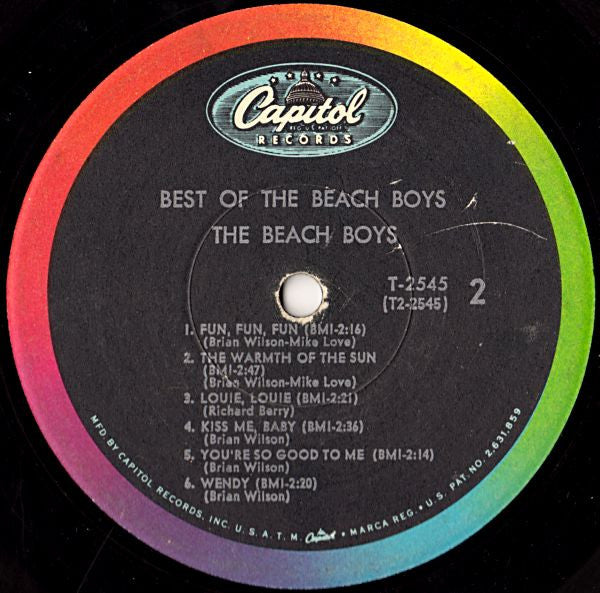 The Beach Boys : Best Of The Beach Boys - Vol. 1 (LP, Comp, Mono, Scr)