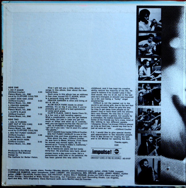 Clifford Coulter : East Side San Jose (LP, Album)