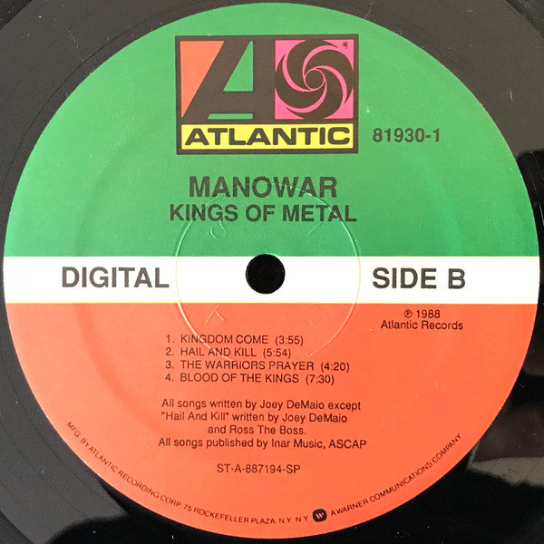 Manowar : Kings Of Metal (LP, Album, Spe)