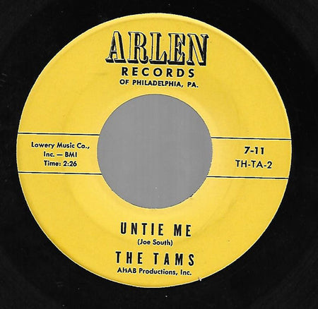 The Tams : Disillusioned / Untie Me (7", Single)