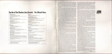 The Modern Jazz Quartet : The Art Of The Modern Jazz Quartet - The Atlantic Years (2xLP, Comp)