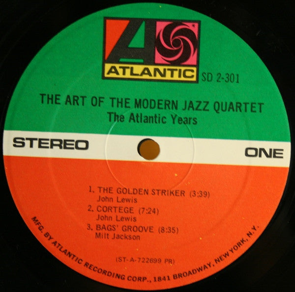The Modern Jazz Quartet : The Art Of The Modern Jazz Quartet - The Atlantic Years (2xLP, Comp)