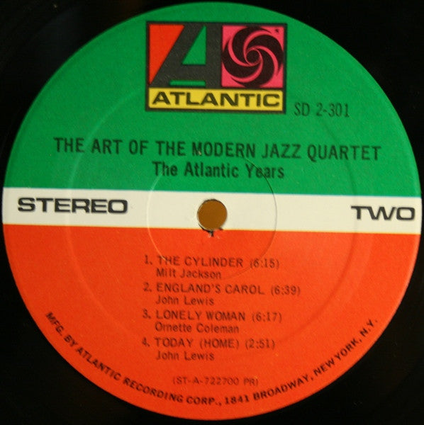 The Modern Jazz Quartet : The Art Of The Modern Jazz Quartet - The Atlantic Years (2xLP, Comp)
