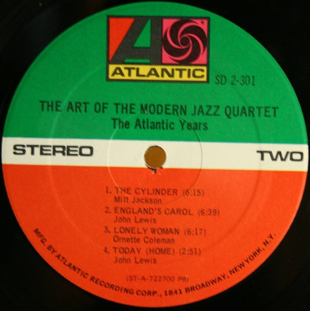 The Modern Jazz Quartet : The Art Of The Modern Jazz Quartet - The Atlantic Years (2xLP, Comp)