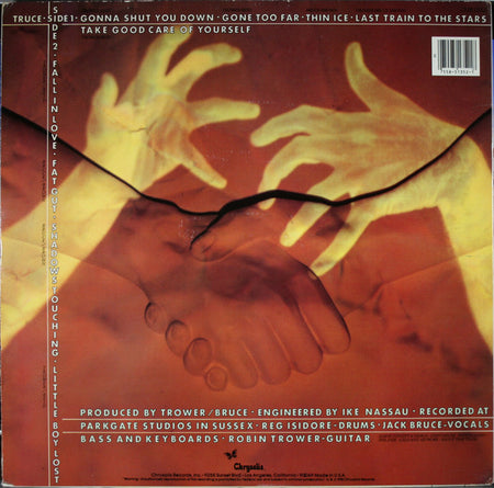 Robin Trower / Jack Bruce : Truce (LP, Album, San)