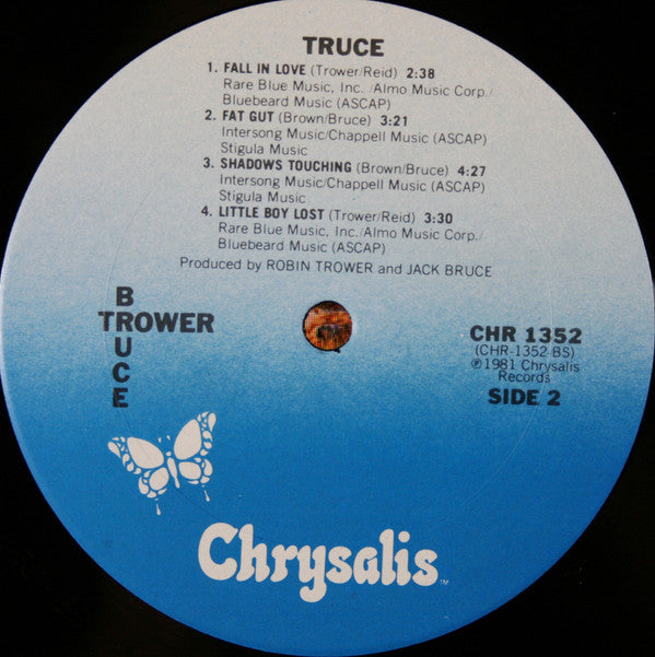 Robin Trower / Jack Bruce : Truce (LP, Album, San)