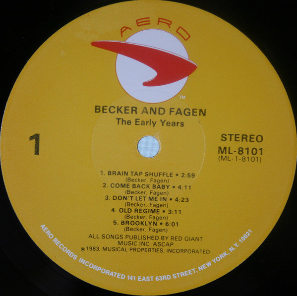 Walter Becker / Donald Fagen : The Early Years (LP, Album)