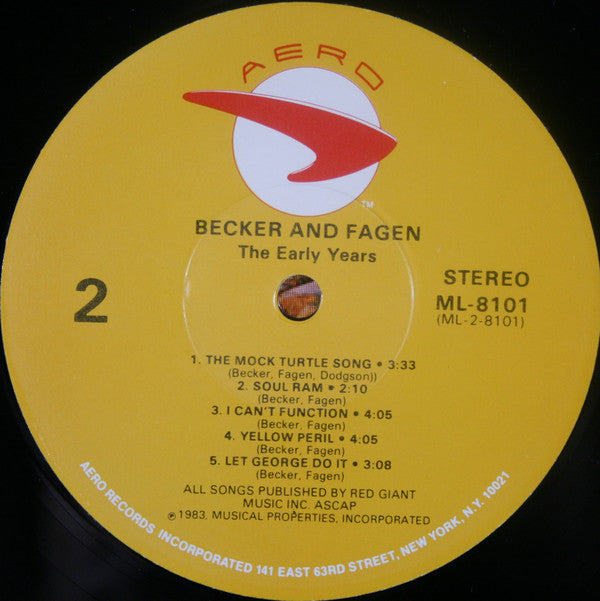 Walter Becker / Donald Fagen : The Early Years (LP, Album)