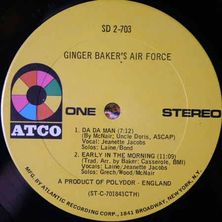 Ginger Baker's Air Force : Ginger Baker's Air Force (2xLP, Album, Ter)
