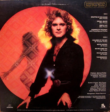 Billy Thorpe : Children Of The Sun (LP, Album, 73 )