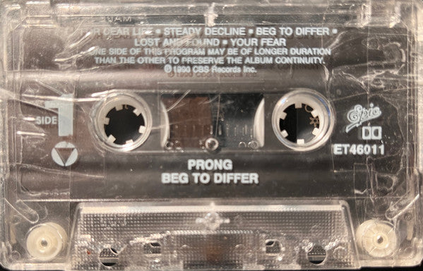 Prong : Beg To Differ (Cass, Album, Dol)