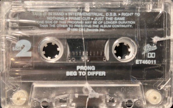 Prong : Beg To Differ (Cass, Album, Dol)