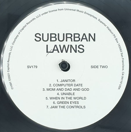 Suburban Lawns : Suburban Lawns (LP, Album, RE)