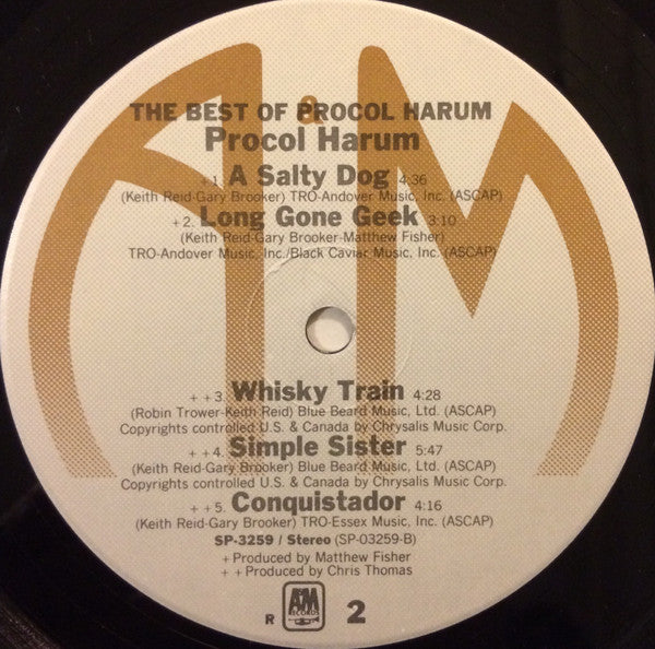 Procol Harum : The Best Of Procol Harum (LP, Comp, Mono, RE, R-I)