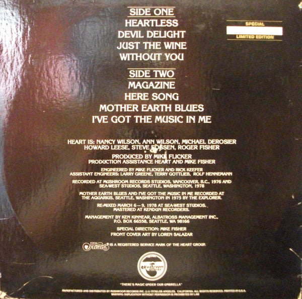 Heart : Magazine (LP, Album, Ltd, Num, Pic)