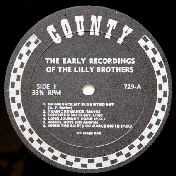 Lilly Brothers & Don Stover : Early Recordings (LP)