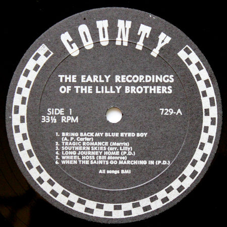 Lilly Brothers & Don Stover : Early Recordings (LP)