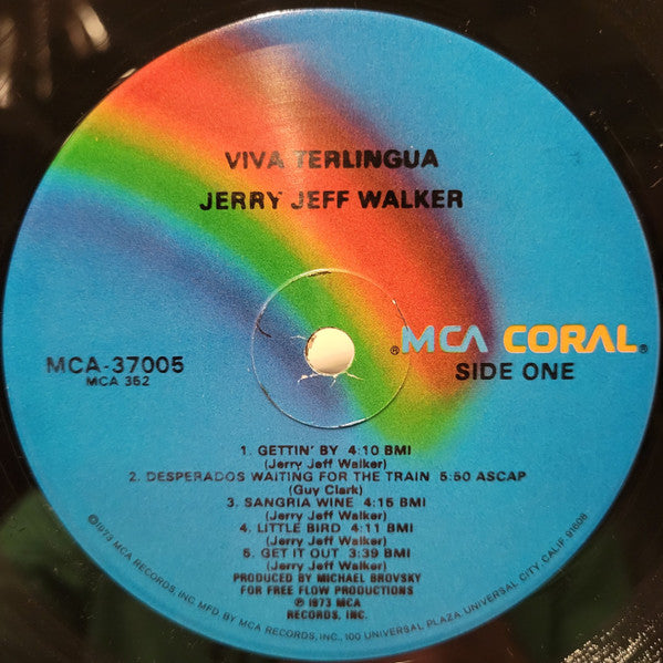 Jerry Jeff Walker : ¡Viva Terlingua! (LP, Album, RE, Glo)
