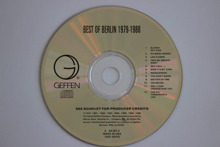 Berlin : Best Of Berlin 1979-1988 (CD, Comp, DAD)