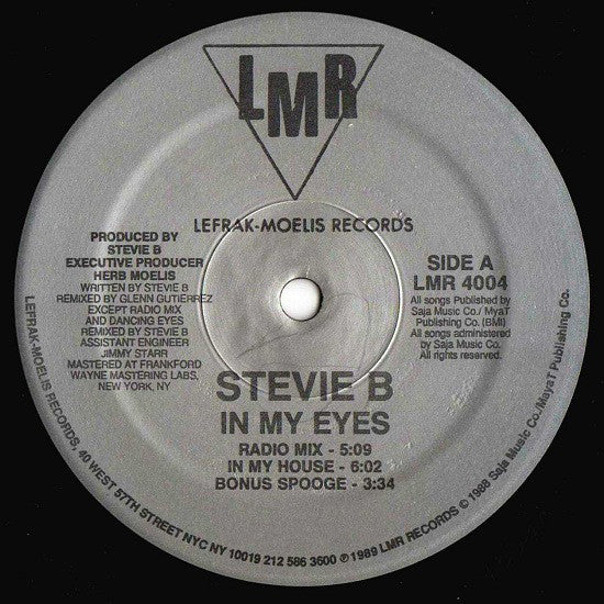 Stevie B : In My Eyes (12")