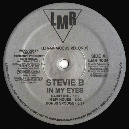 Stevie B : In My Eyes (12")
