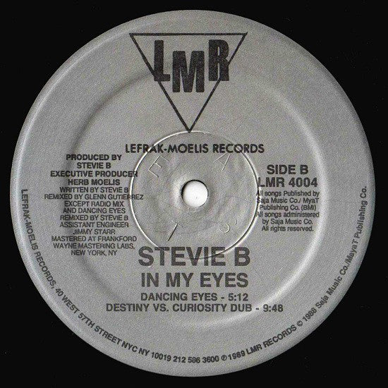 Stevie B : In My Eyes (12")