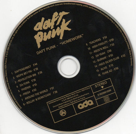 Daft Punk : Homework (CD, Album, RE)