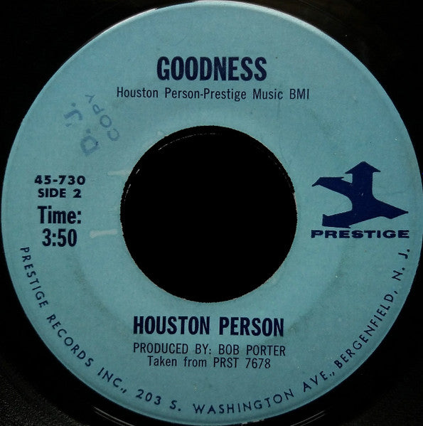 Houston Person : Jamilah / Goodness (7")