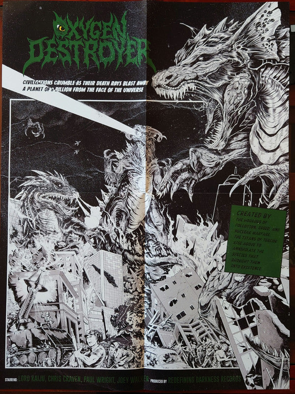 Oxygen Destroyer (3) : Sinister Monstrosities Spawned By The Unfathomable Ignorance Of Humankind (12", Album, Ltd, Cle)