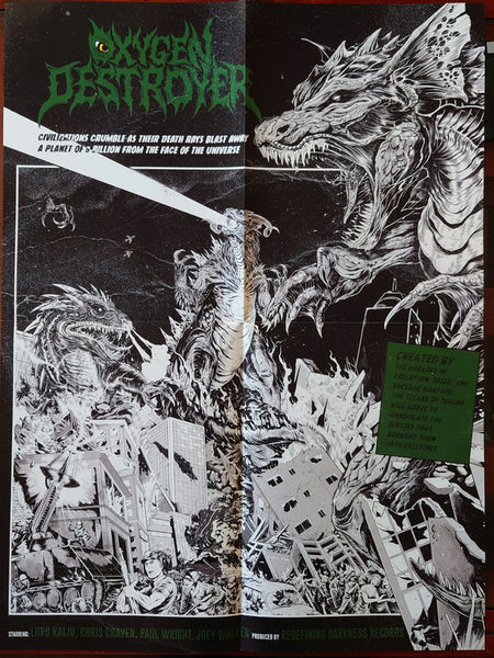 Oxygen Destroyer (3) : Sinister Monstrosities Spawned By The Unfathomable Ignorance Of Humankind (12", Album, Ltd, Cle)