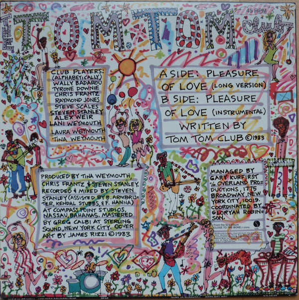 The Tom Tom Club* : The Pleasure Of Love (12", Single)