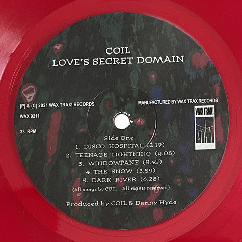 Coil : Love's Secret Domain (LP, Album, Ltd, RE, RM, Dar)