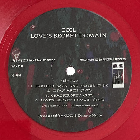 Coil : Love's Secret Domain (LP, Album, Ltd, RE, RM, Dar)