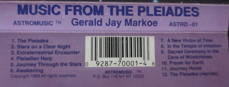 Gerald Jay Markoe : Music From The Pleiades (Cass, Album)