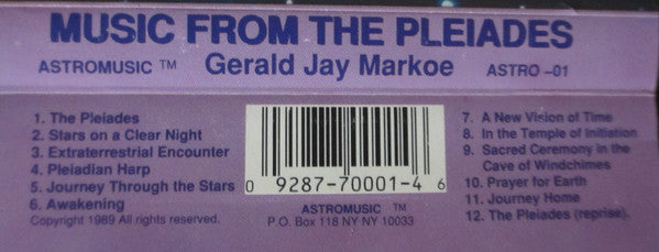Gerald Jay Markoe : Music From The Pleiades (Cass, Album)