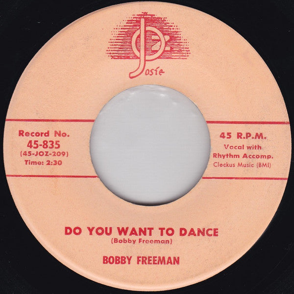 Bobby Freeman : Do You Want To Dance (7", Single, Scr)