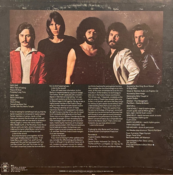 Boston : Boston (LP, Album, Ter)