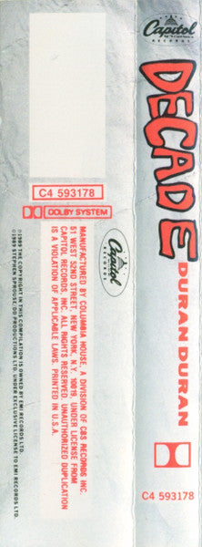 Duran Duran : Decade (Cass, Comp, Club)