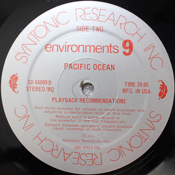 No Artist : Environments 9 Caribbean Lagoon / Pacific Ocean (LP, Album, Quad)