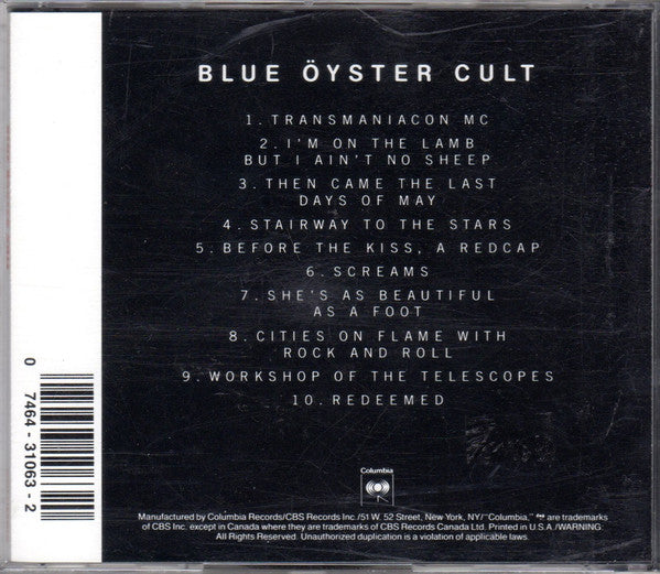 Blue Öyster Cult : Blue Öyster Cult (CD, Album, RE)