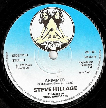Steve Hillage : It's All Too Much (7", Single)