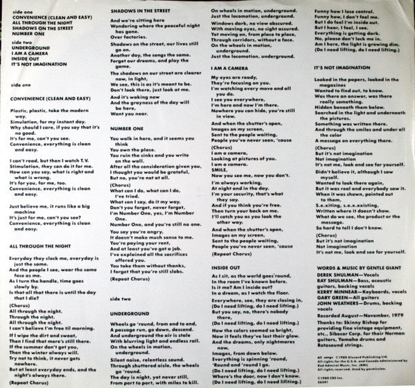 Gentle Giant : Civilian (LP, Album, Ter)