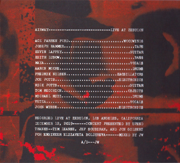 Airway : Live At Zebulon (CD, Album)